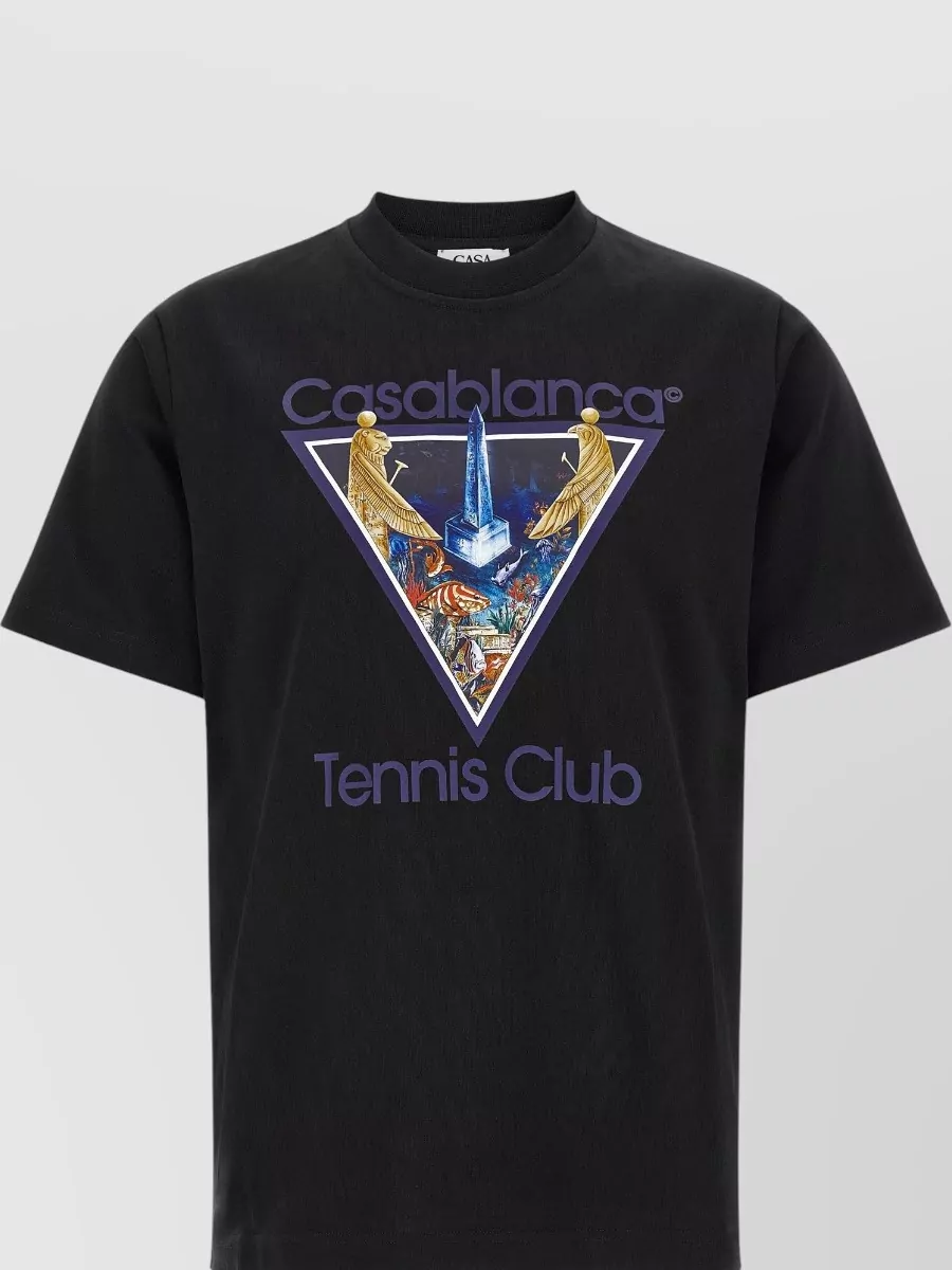 Casablanca Cotton Graphic Print Short-Sleeve T-Shirt