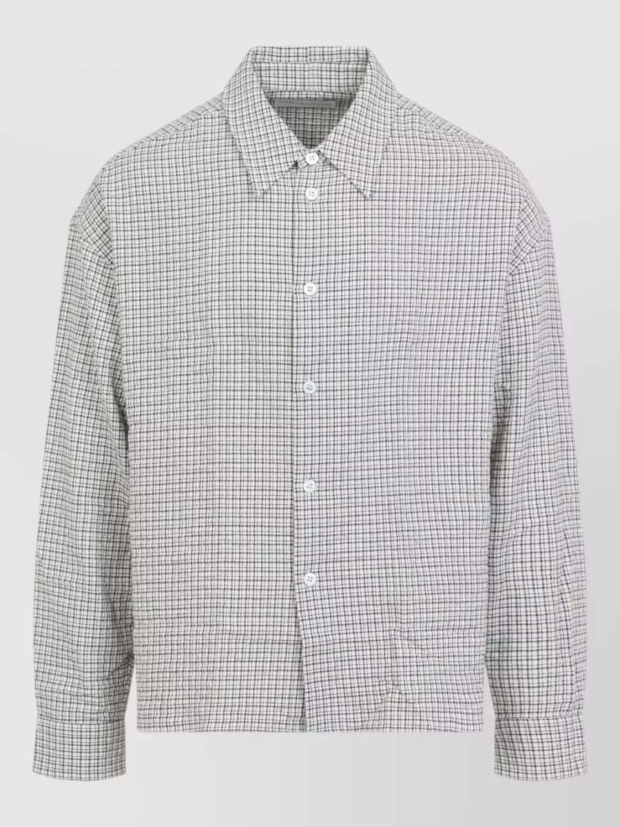 Studio Nicholson Checked Long-Sleeve Shirt