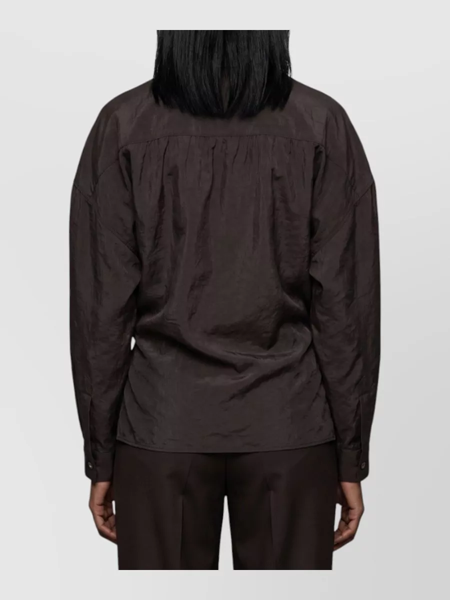 Lemaire Silk Asymmetric Wrap Shirt