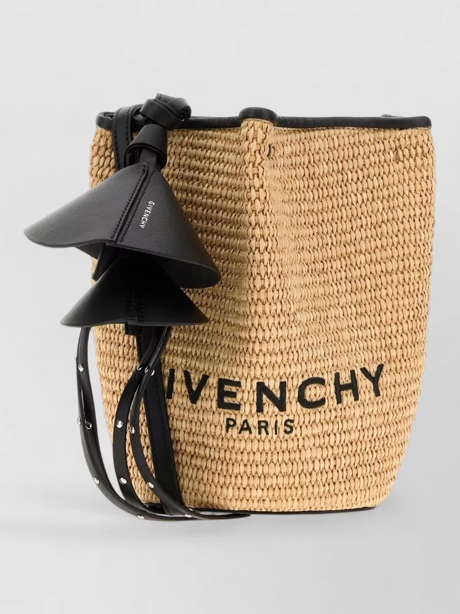 Givenchy na na raffia bucket bag