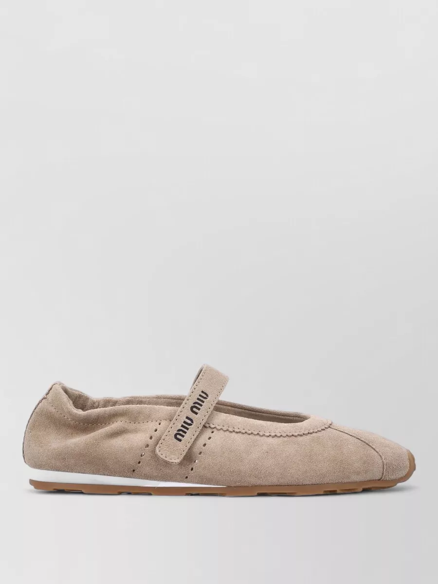 Miu Miu Leather Ballerina Shoes