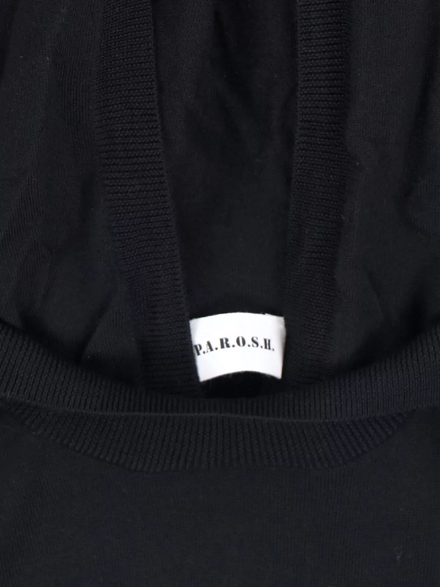 Parosh Cashmere Silk Wool Crewneck Hoodie