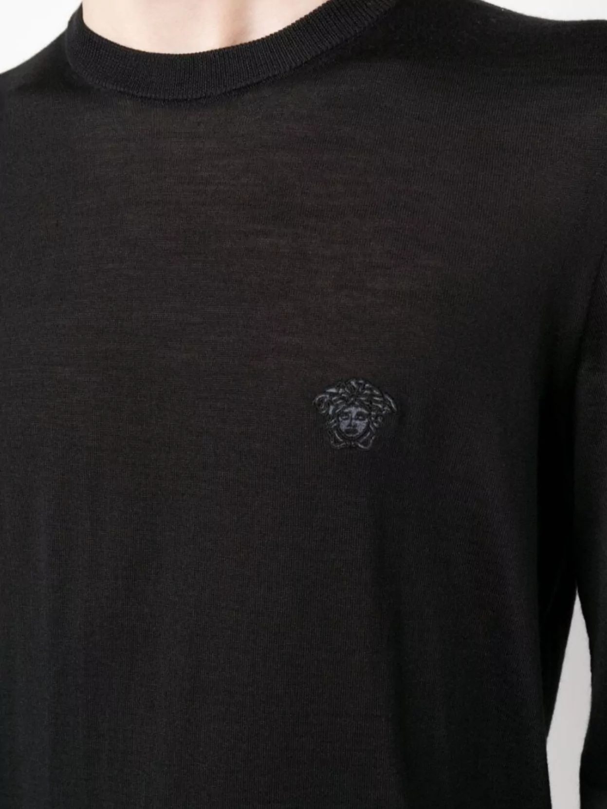 Versace Crewneck Sweater With Medusa Head Motif