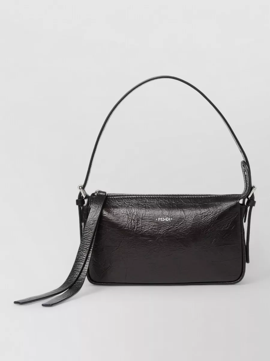 Fendi small calf leather clutch bag