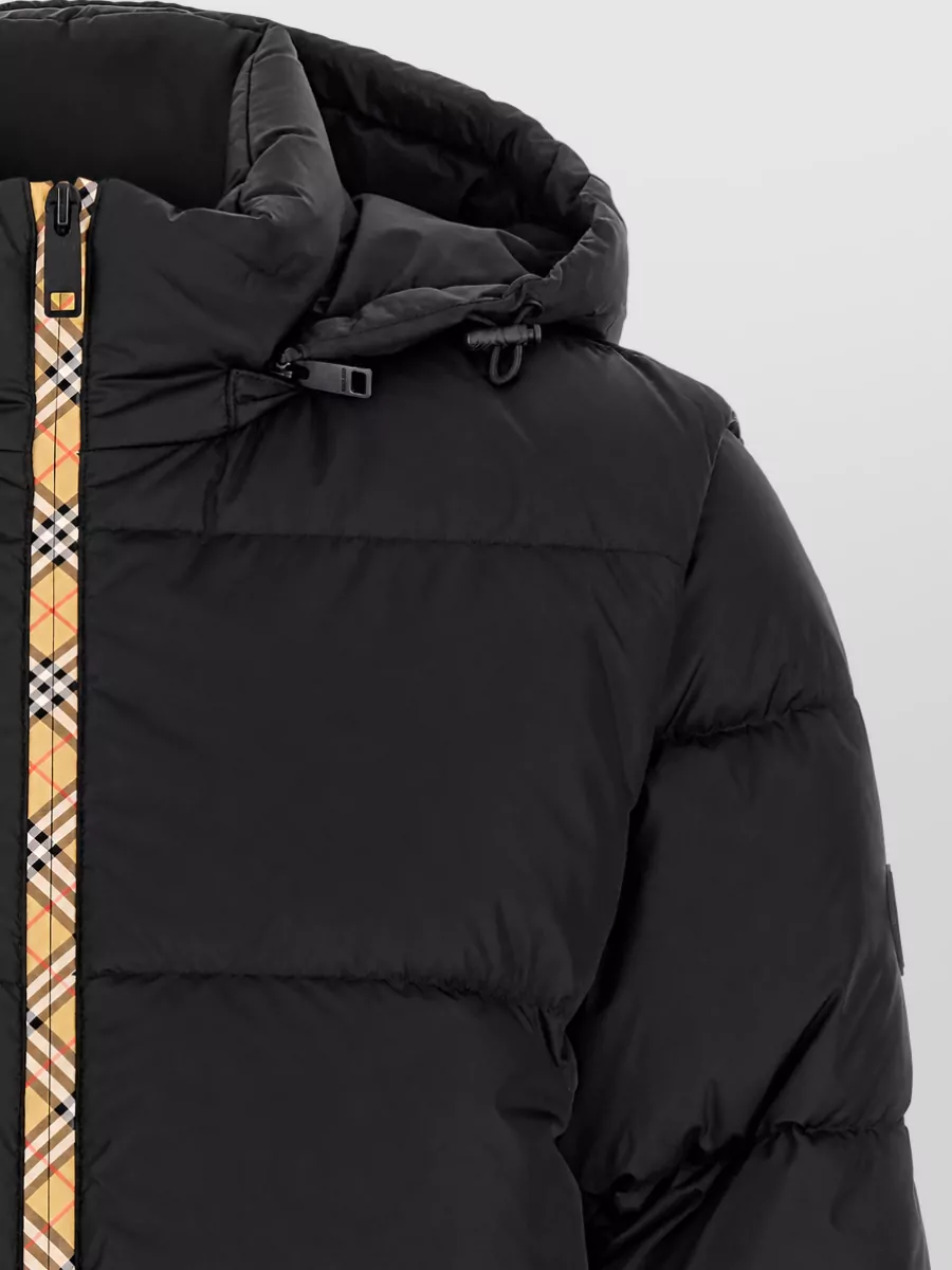 Burberry Down Cropped Quilted Hooded Jacket