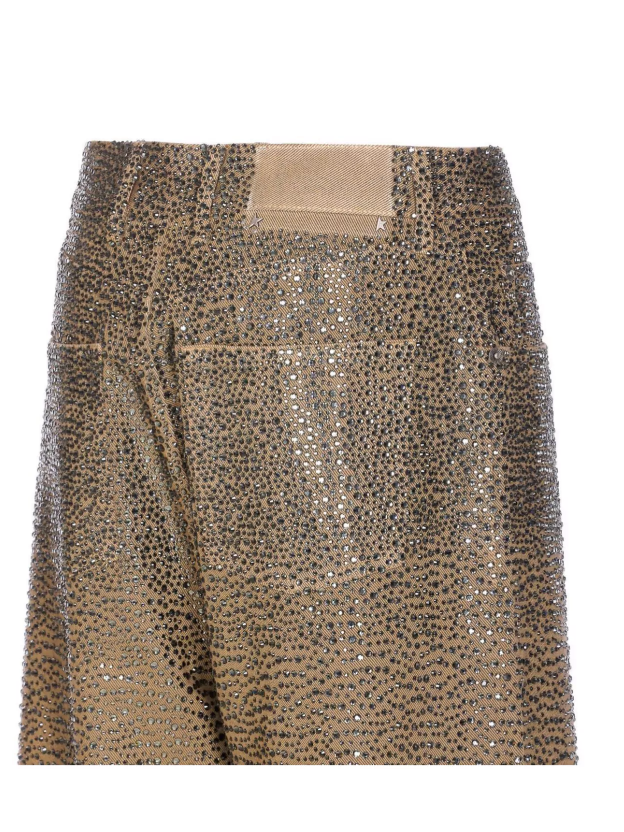Golden Goose Crystal Embellished Wide Leg Jeans