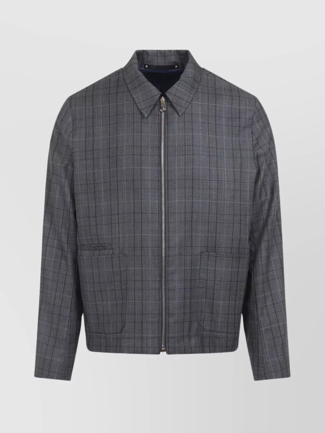 PAUL SMITH REGULAR FIT CHECKERED WOOL JACKET