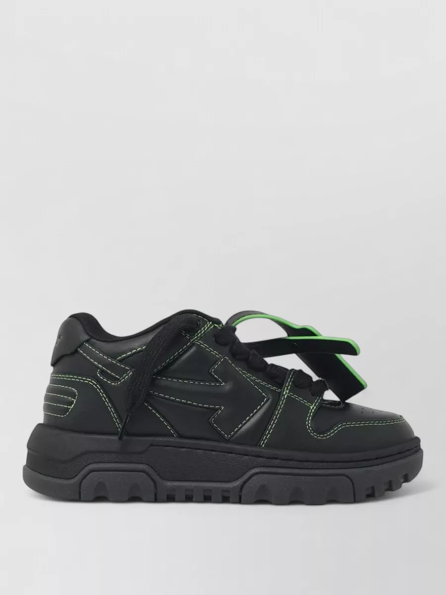 Off-White leather low-top sneakers