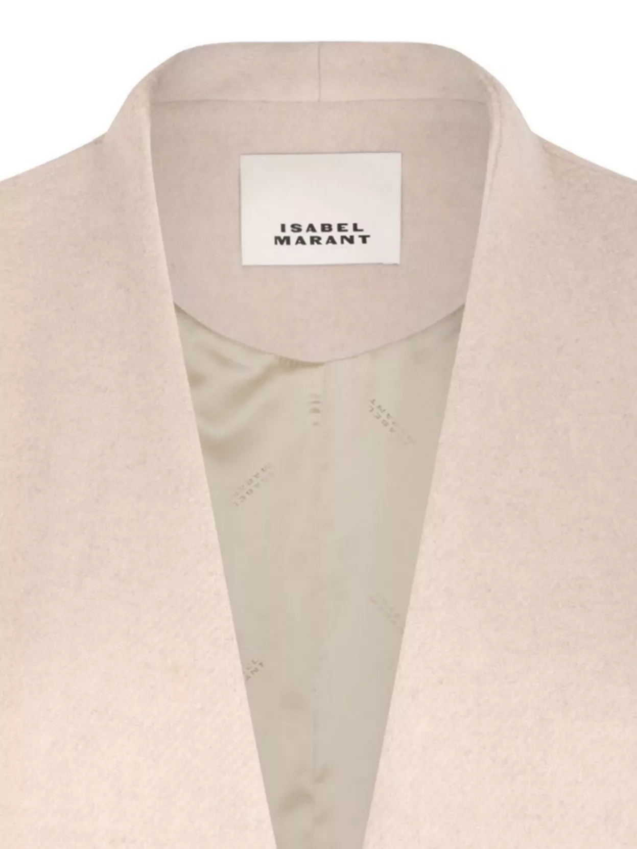 Isabel Marant Button-fastening Flap-pockets Single-breasted Coat In Neutral
