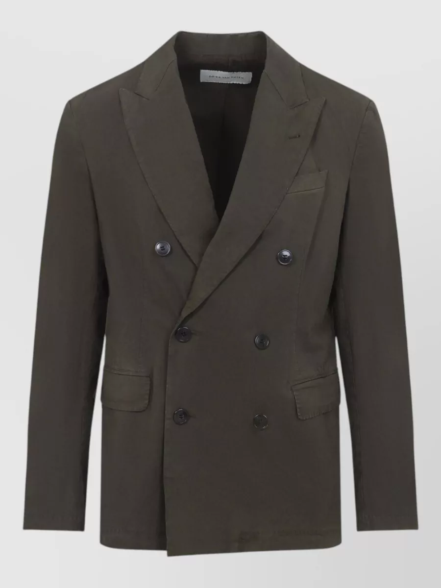 Dries Van Noten cotton double-breasted blazer