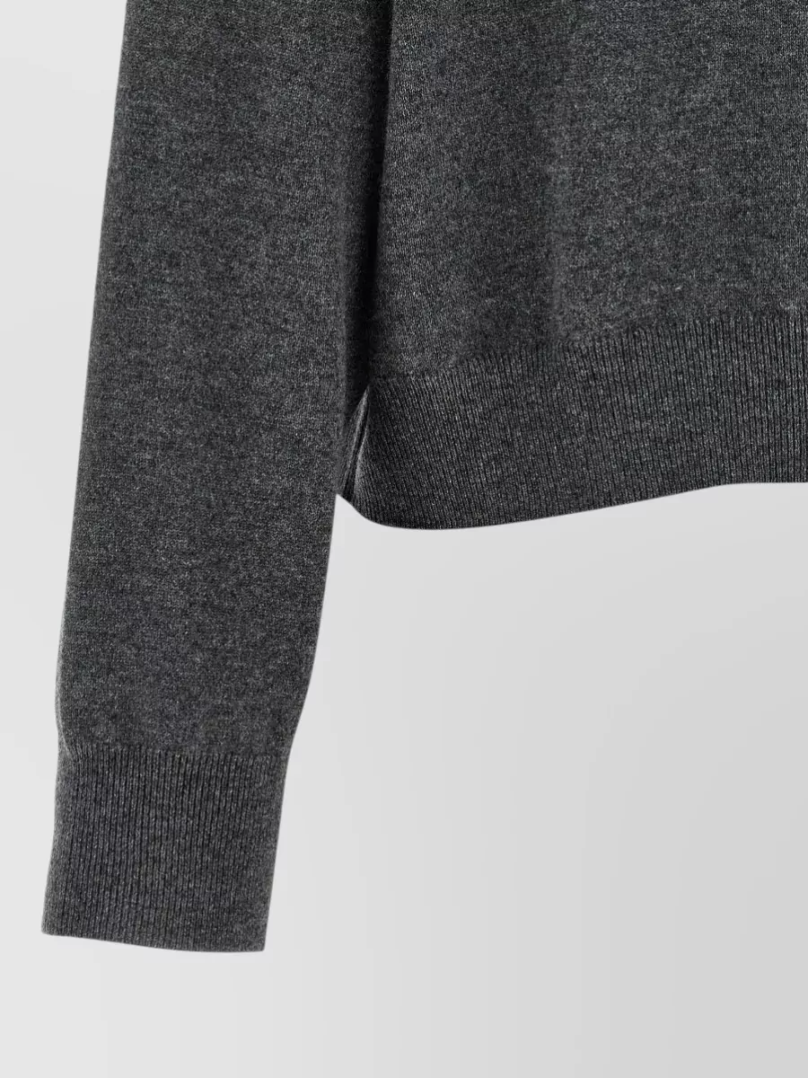 Brunello Cucinelli Cashmere Ribbed Turtleneck Sequin Loose-Fit Sweatshirt