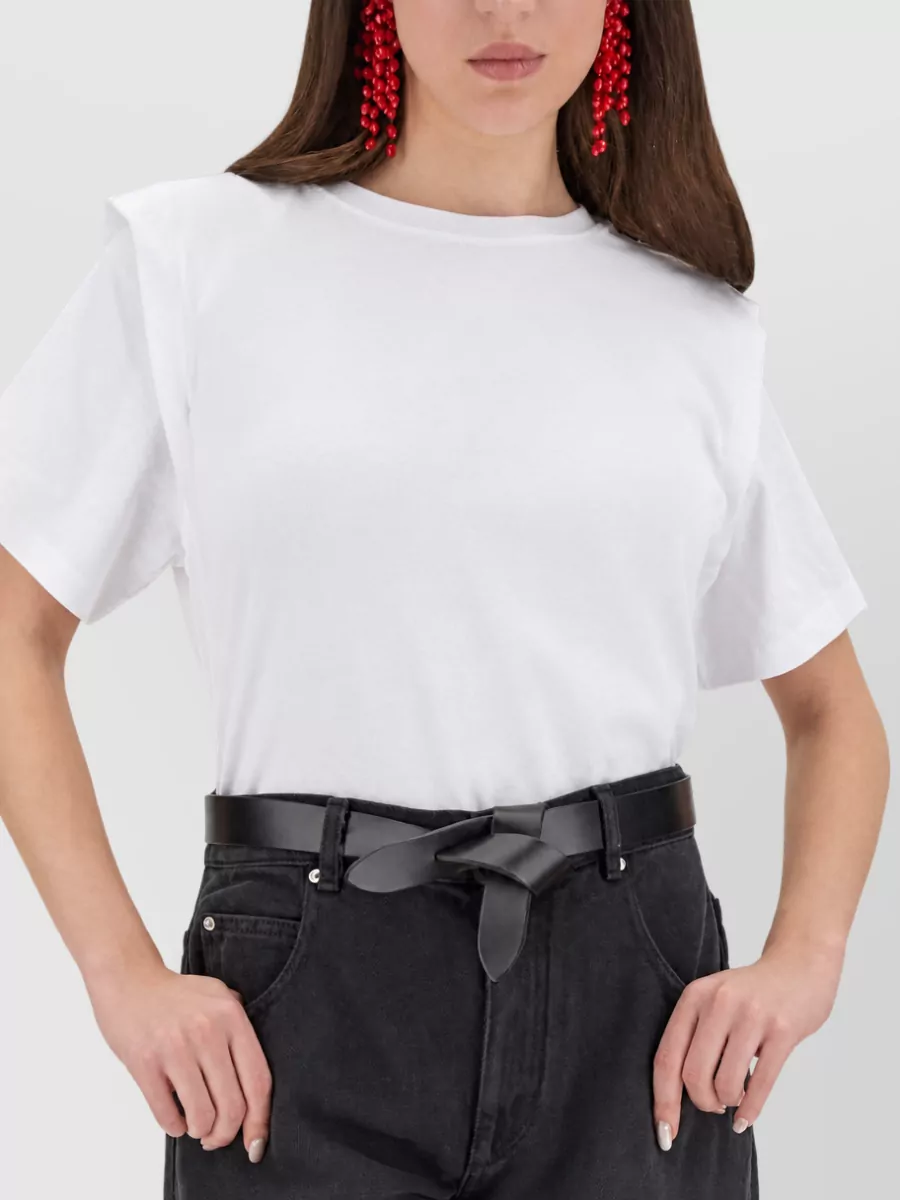 Isabel Marant Zelitos Short Sleeve Crew Neck Top