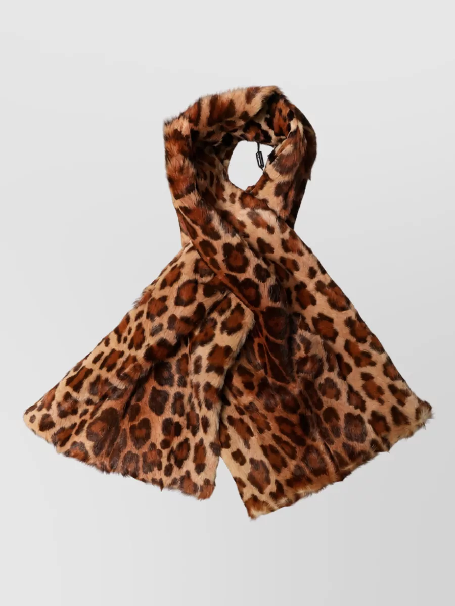 Dolce&Gabbana leopard-print goat hair shawl scarf