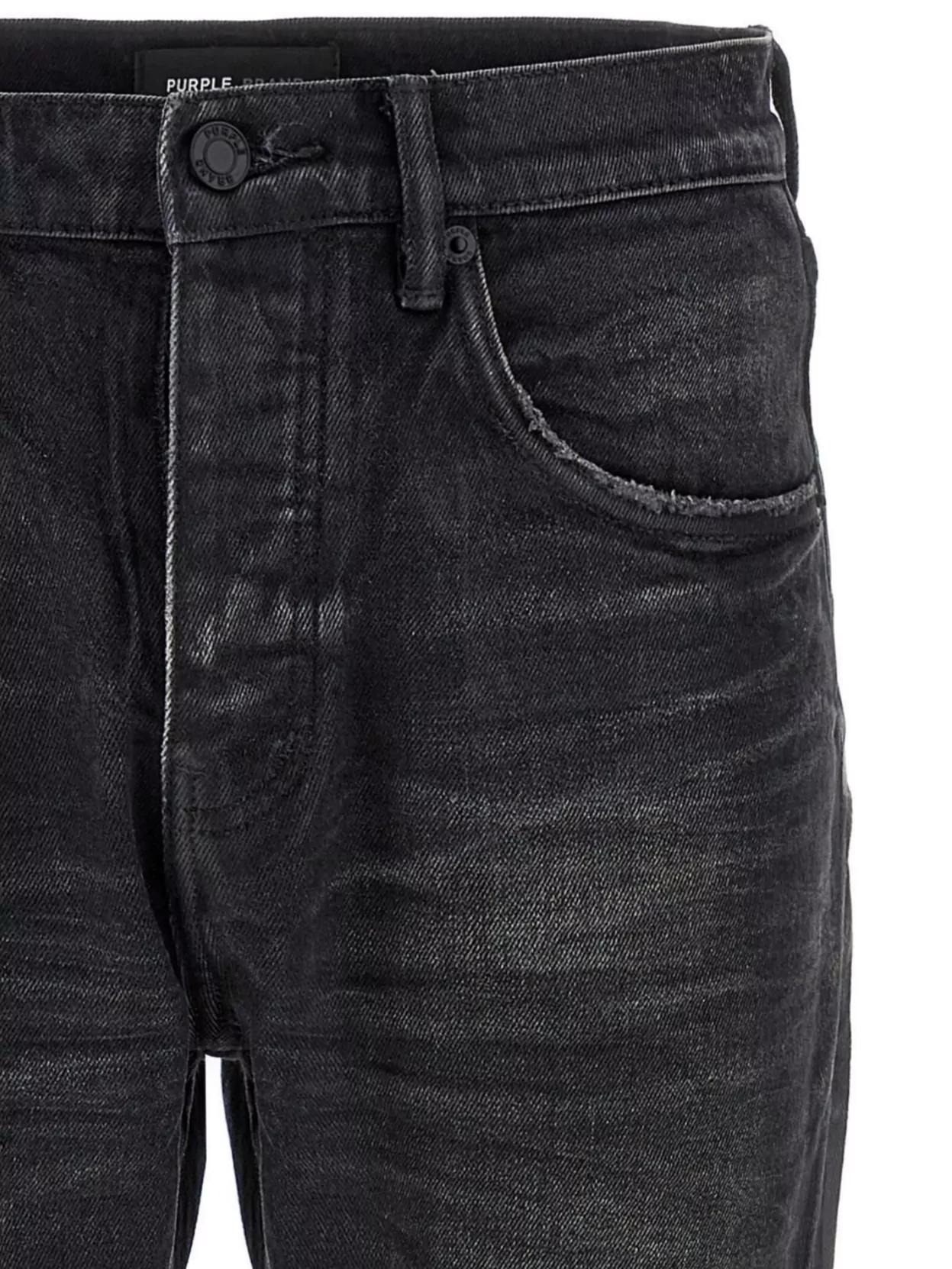 Purple Coated Double Dip Jeans