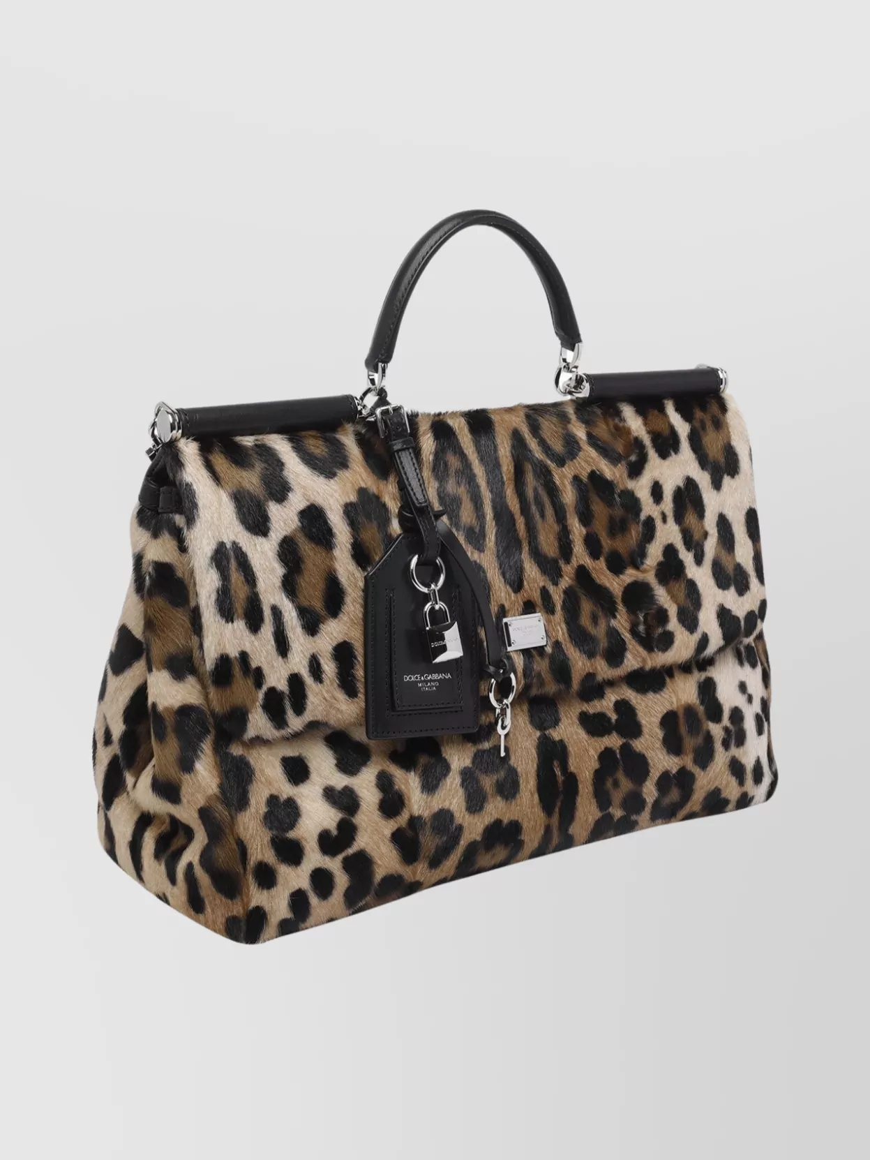 Dolce&Gabbana Sicily Animal Print Shoulder Bag