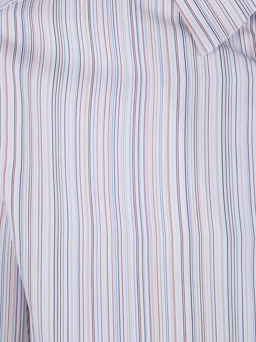 Paul Smith Mens Slim Fit Striped Shirt Buttondown Collar