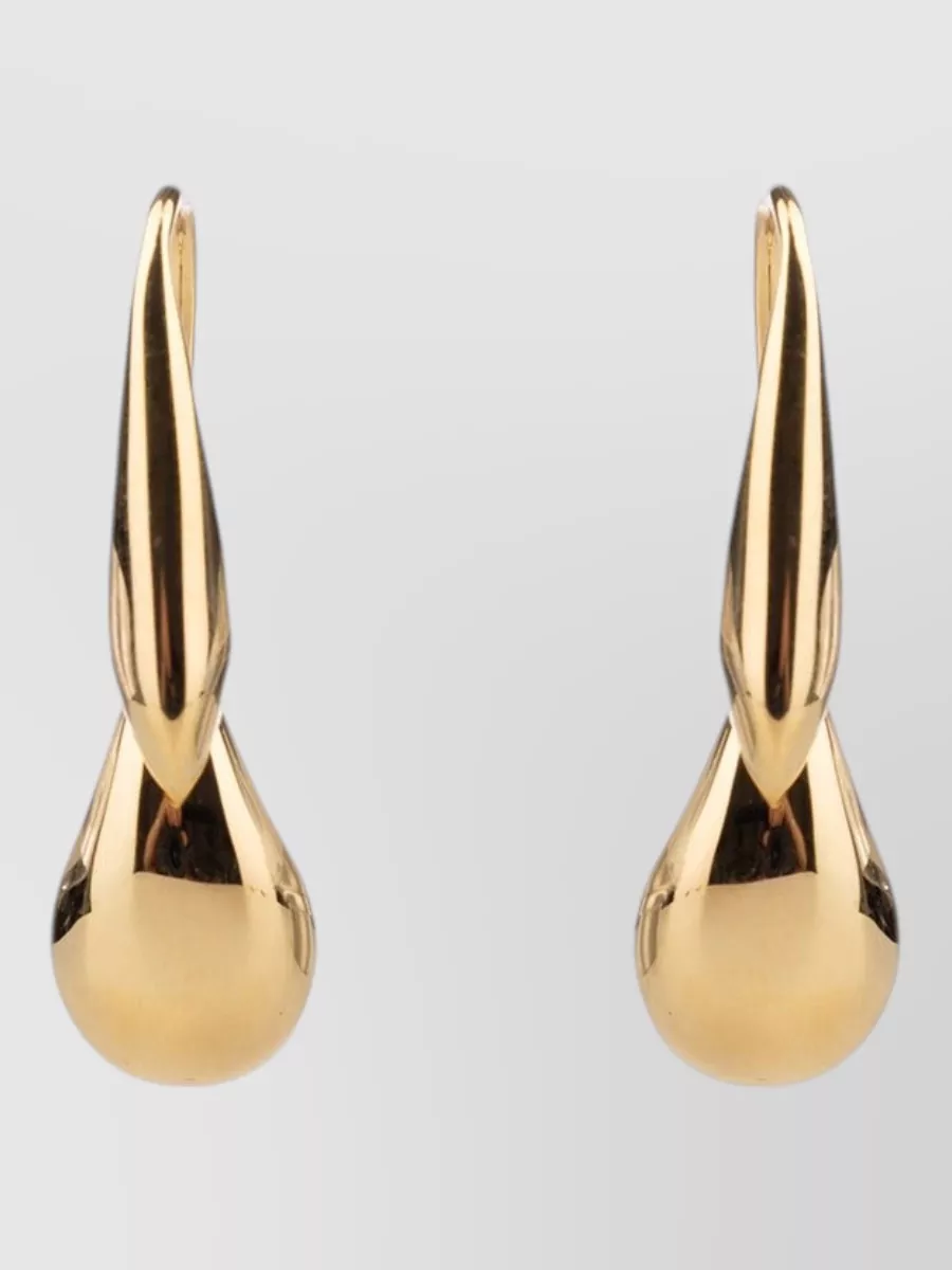 Bottega Veneta Gold Silver Drop Earrings