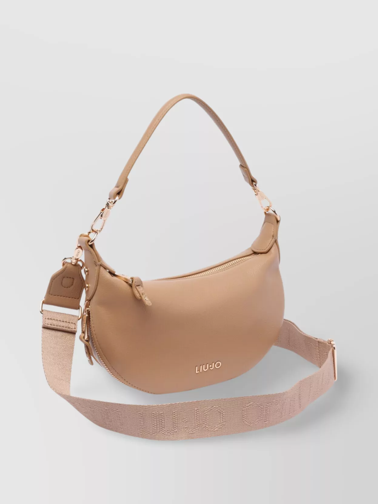 Liu •jo Beige Shoulder Bag Gold-tone Hardware