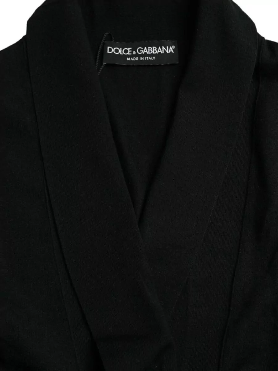 Dolce&Gabbana Cashmere Belted Wrap Robe
