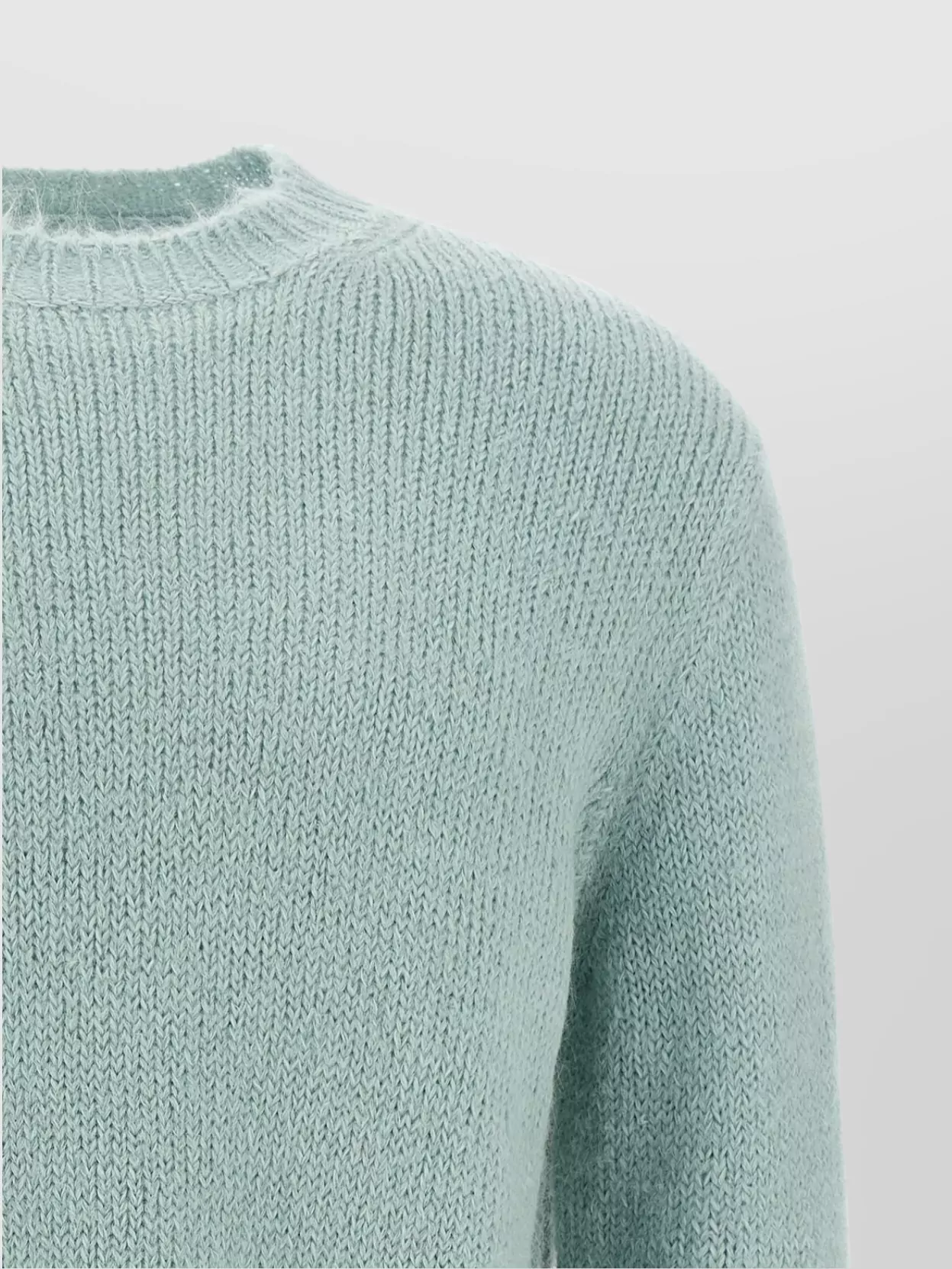 Jil Sander Ribbed Design Alpaca Wool Sweater