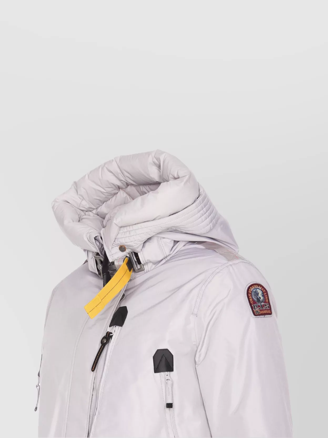 Shop Parajumpers Coat Hood Adjustable Hook Detail