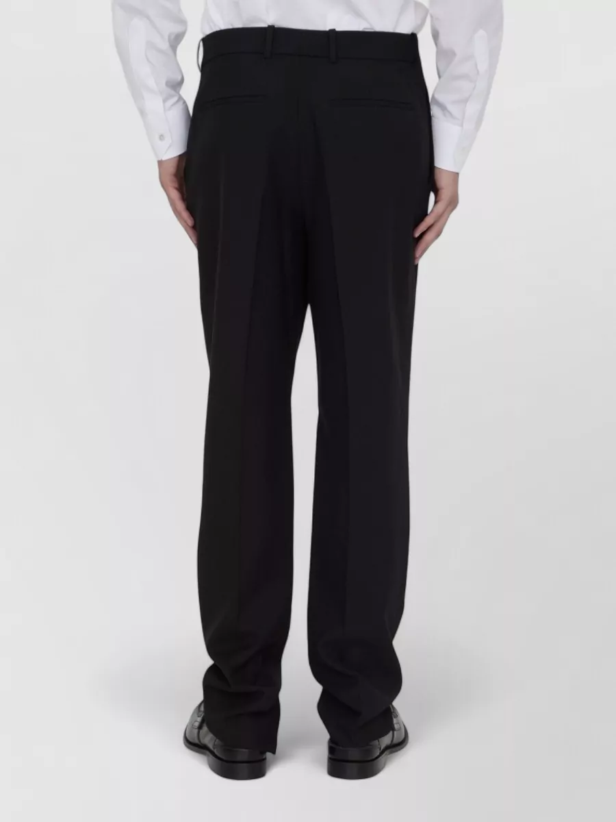 Saint Laurent Gabardine Wool Trousers Slim Fit