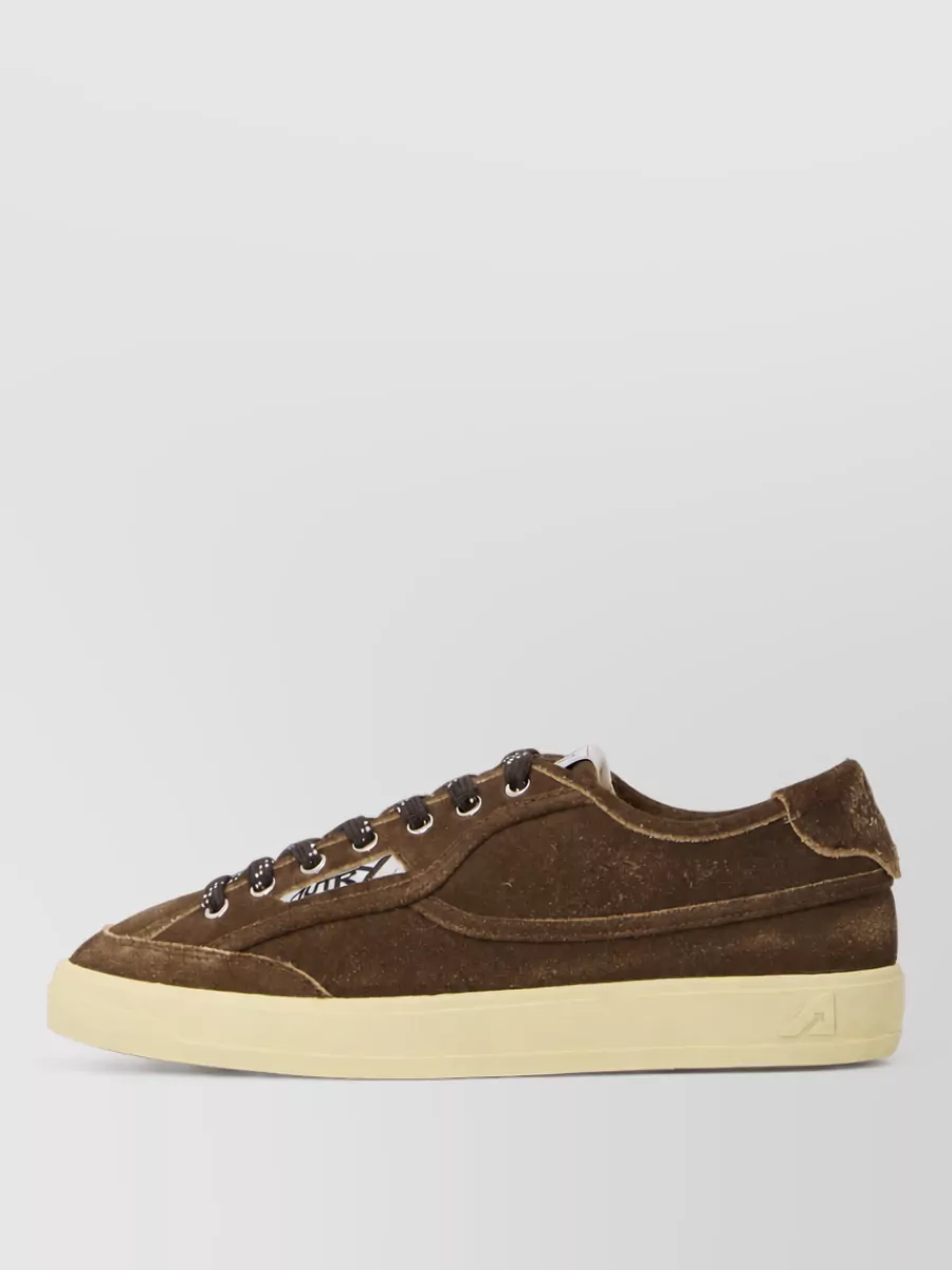Autry Suede Leather Low-Top Sneakers