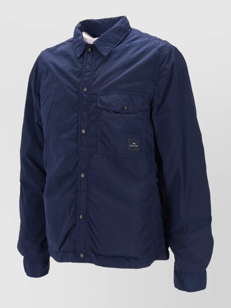 Paul Smith Mens Collared Overshirt Jacket Long Sleeves