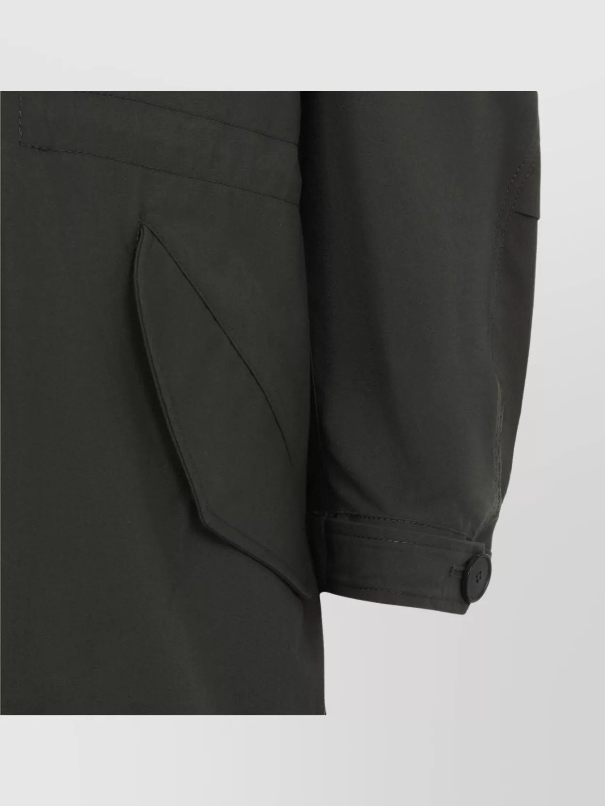 Givenchy Cotton Jacket With Back Slit And Drawstrings