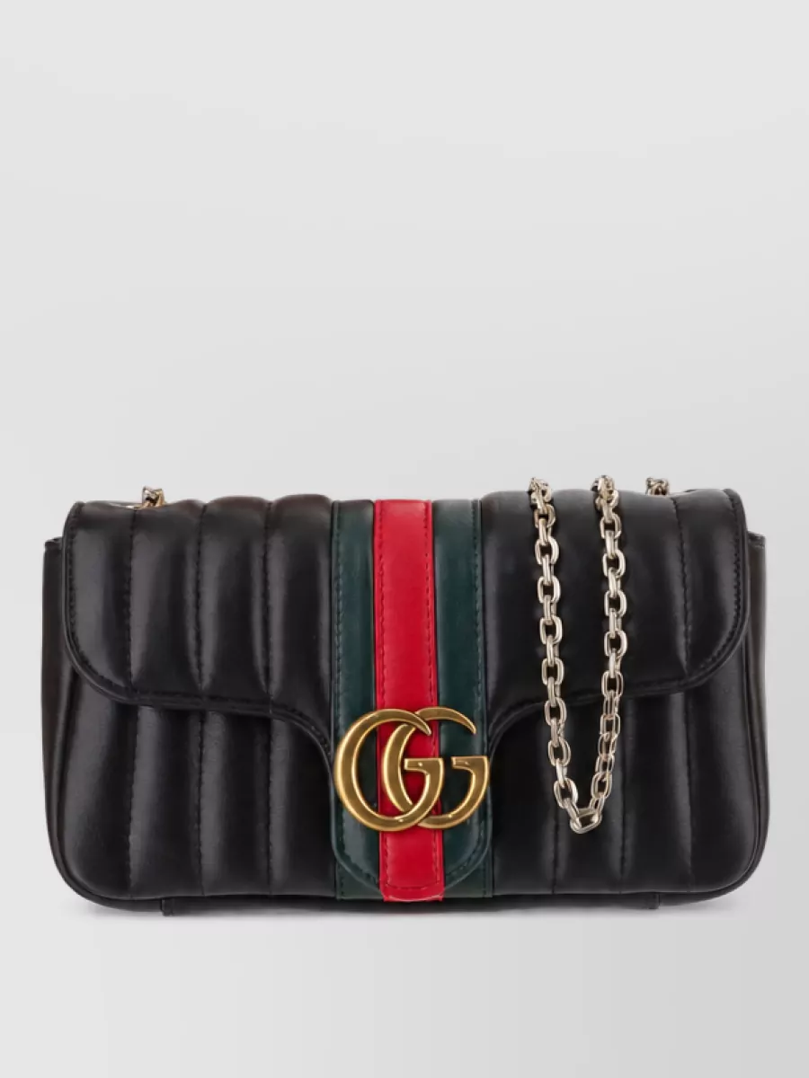 Gucci gg marmont small leather clutch bag