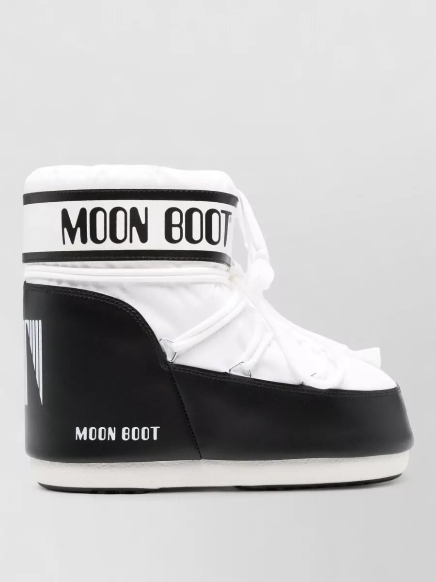Moon Boot Two-Tone Nylon Icon Low Ankle Boots