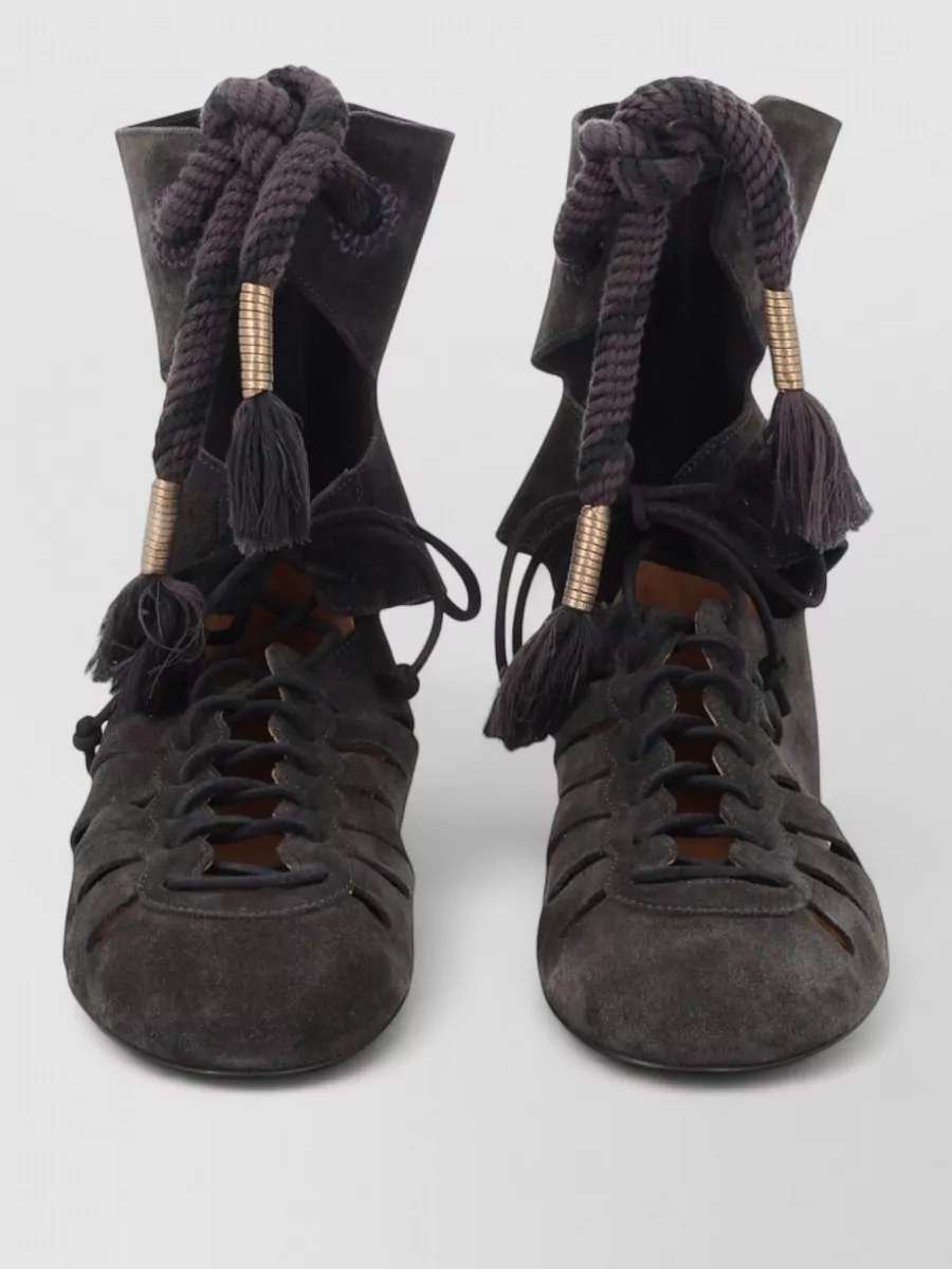 Isabel Marant Leather Lace-Up Boots
