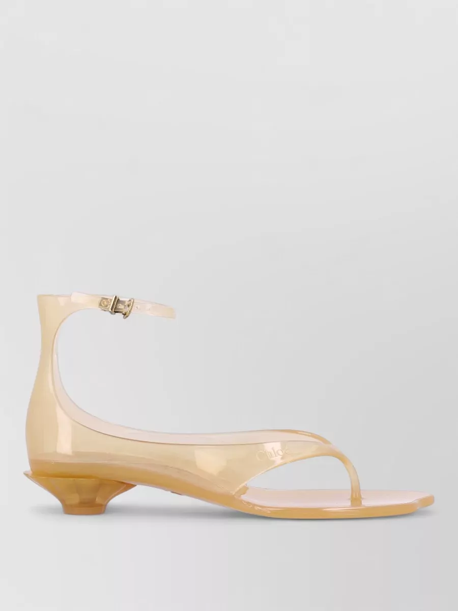 Chloé transparent jelly sandals