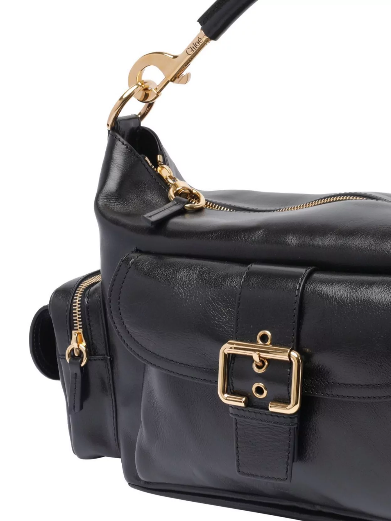 Chloé Shiny Leather Camera Bag