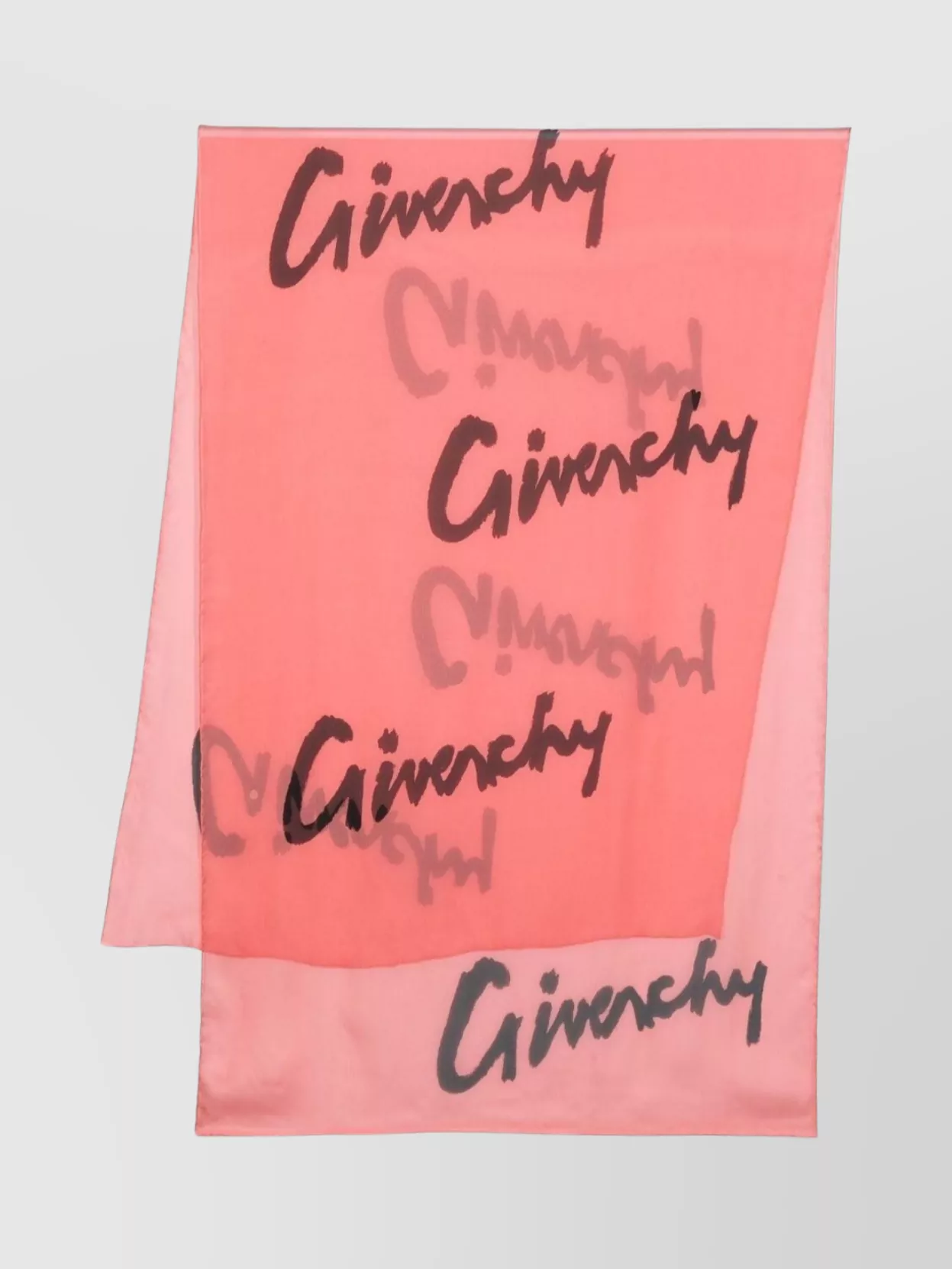 Shop Givenchy Silk Wraparound Scarf With Square Shape In Pink