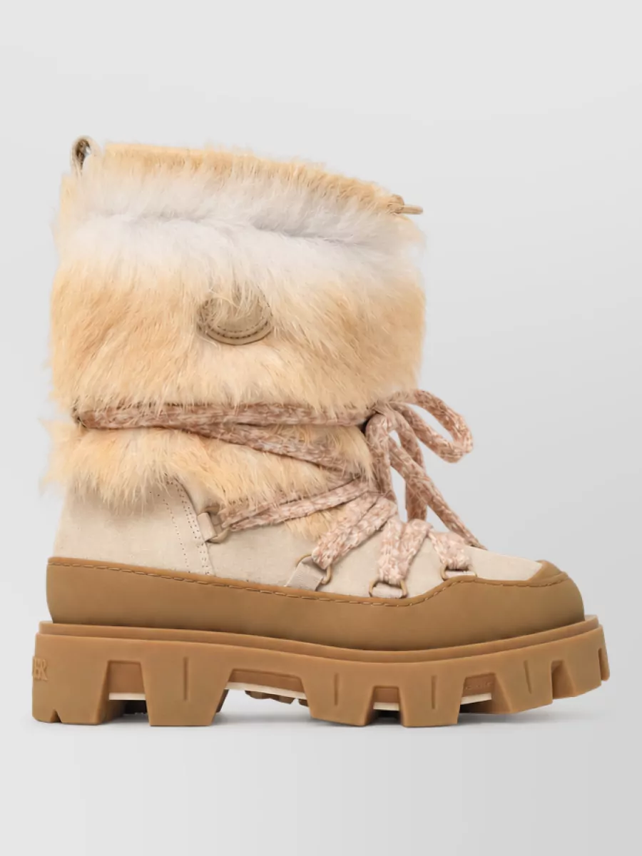 Moncler suede boots