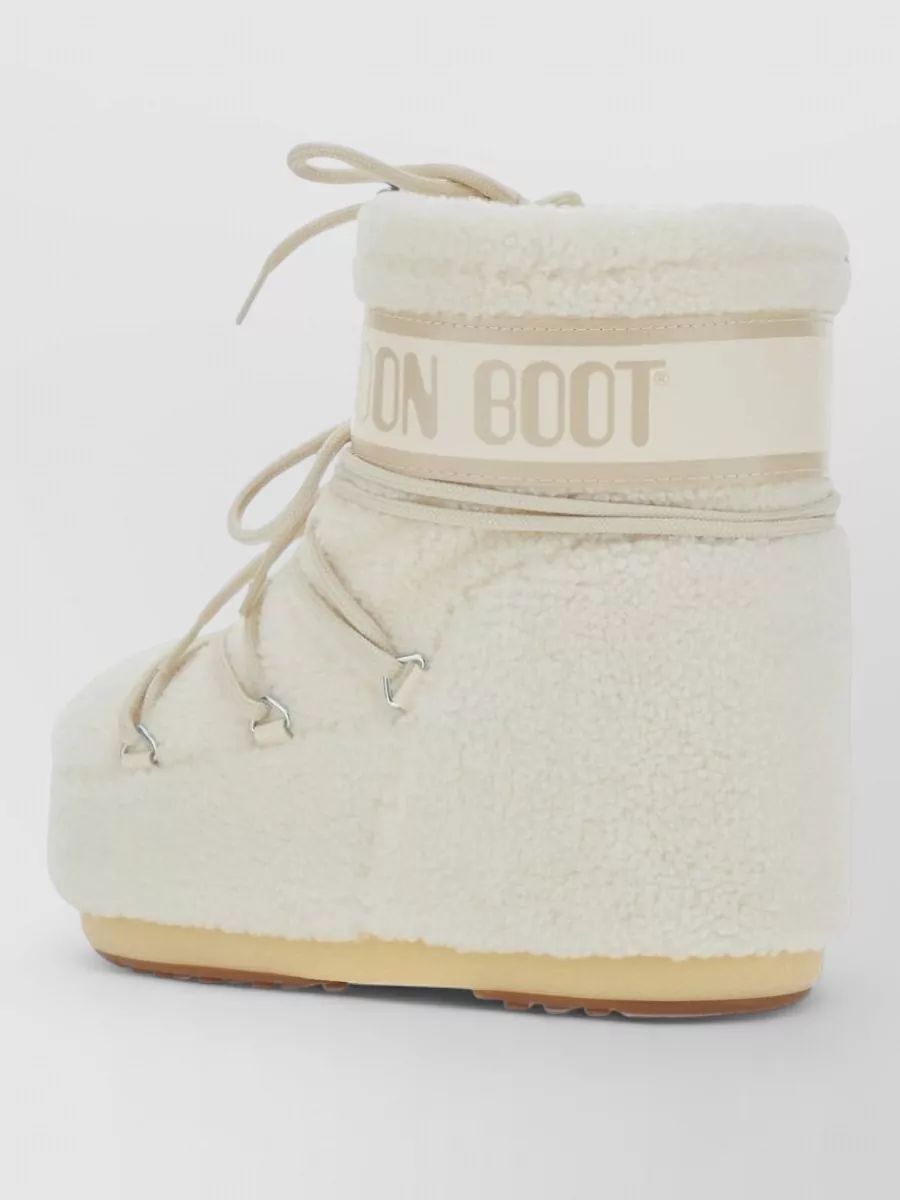 Moon Boot shearling-effect logo-print snow boots