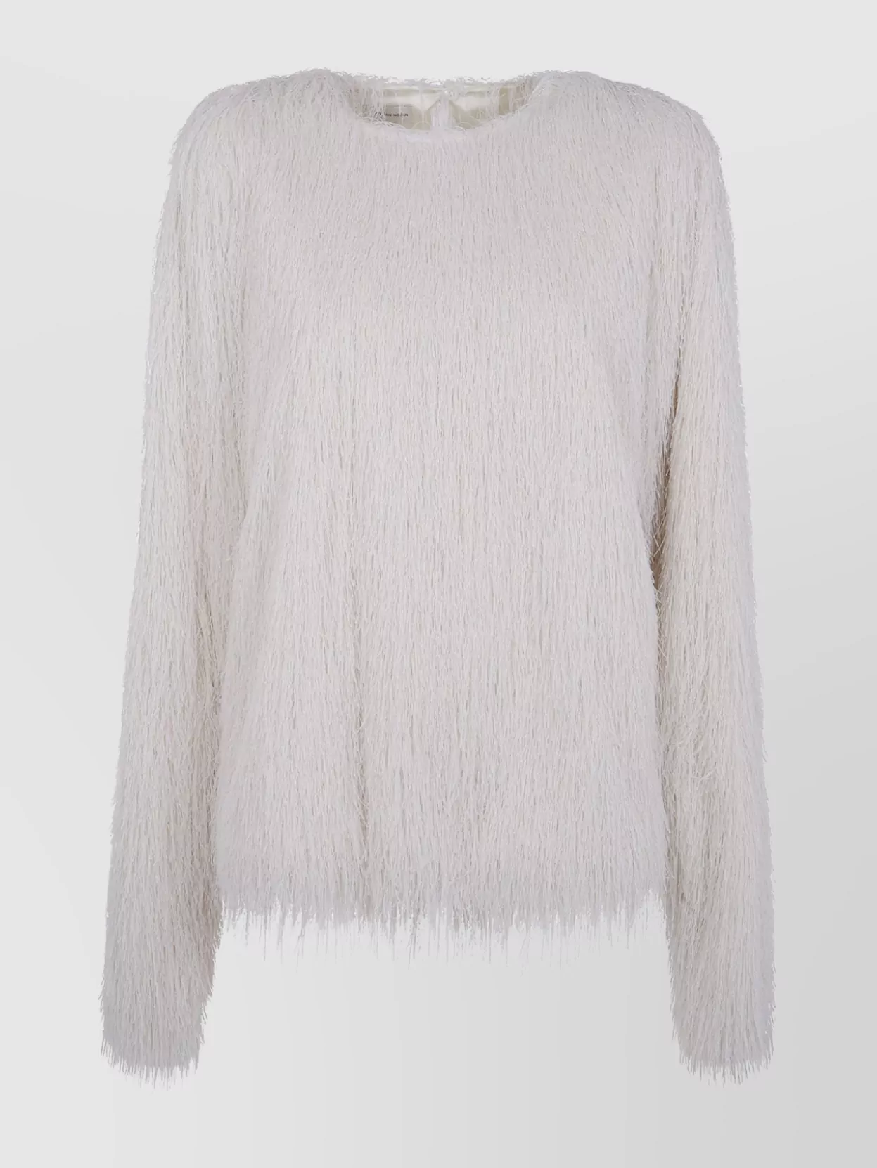 Dries Van Noten Textured Long Sleeve Shirt With Keyhole Back