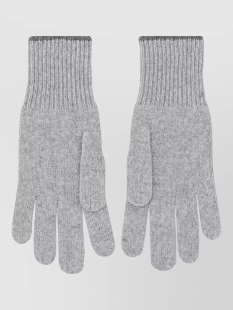 Brunello Cucinelli cashmere knitted gloves