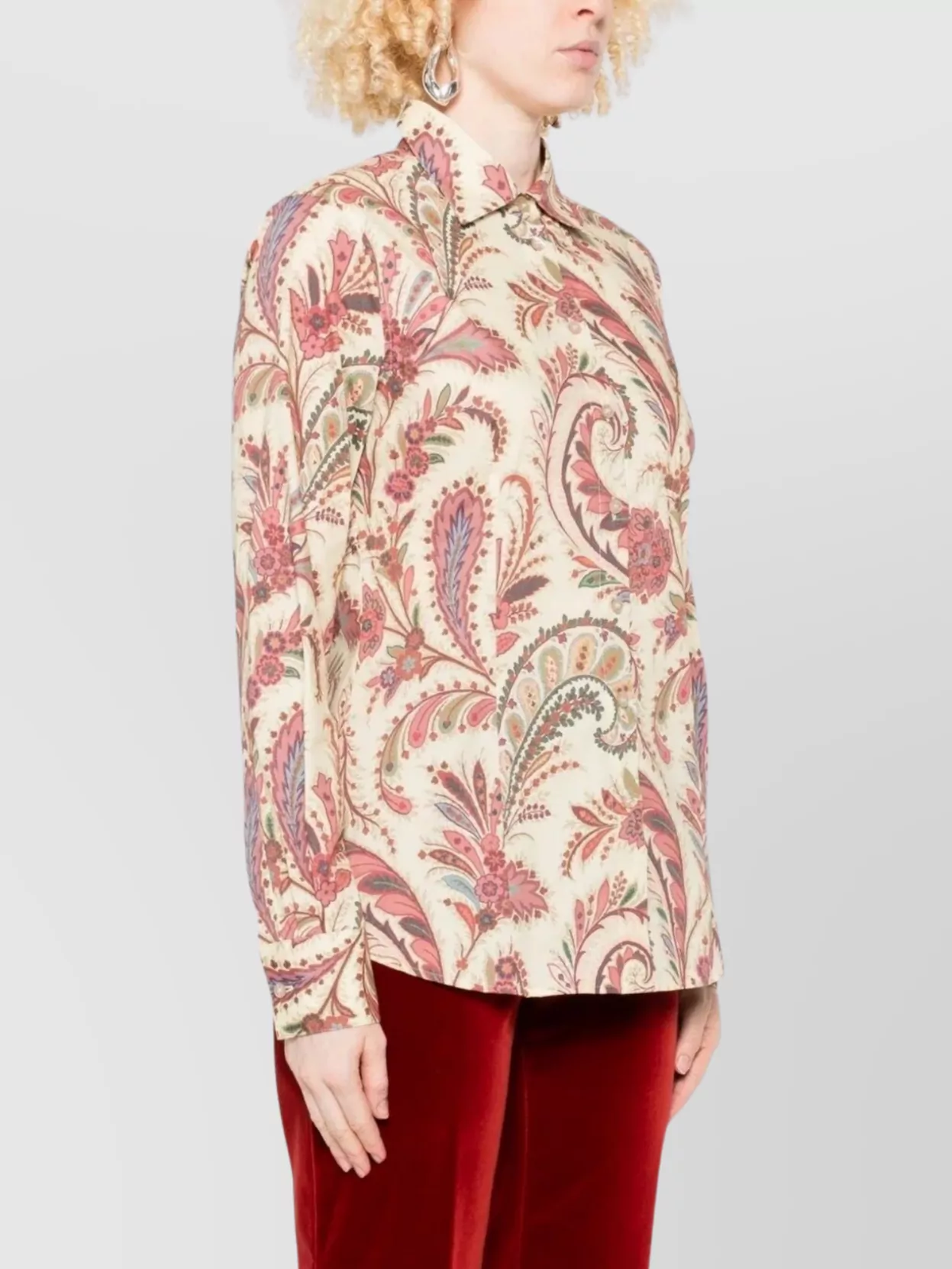 Etro Long Sleeve Paisley Print Shirts Collection In Multi