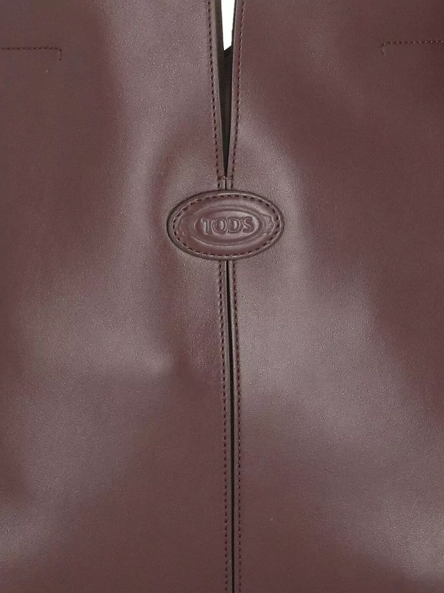 Tod's Leather Tote Bag Shoulder Strap Pockets