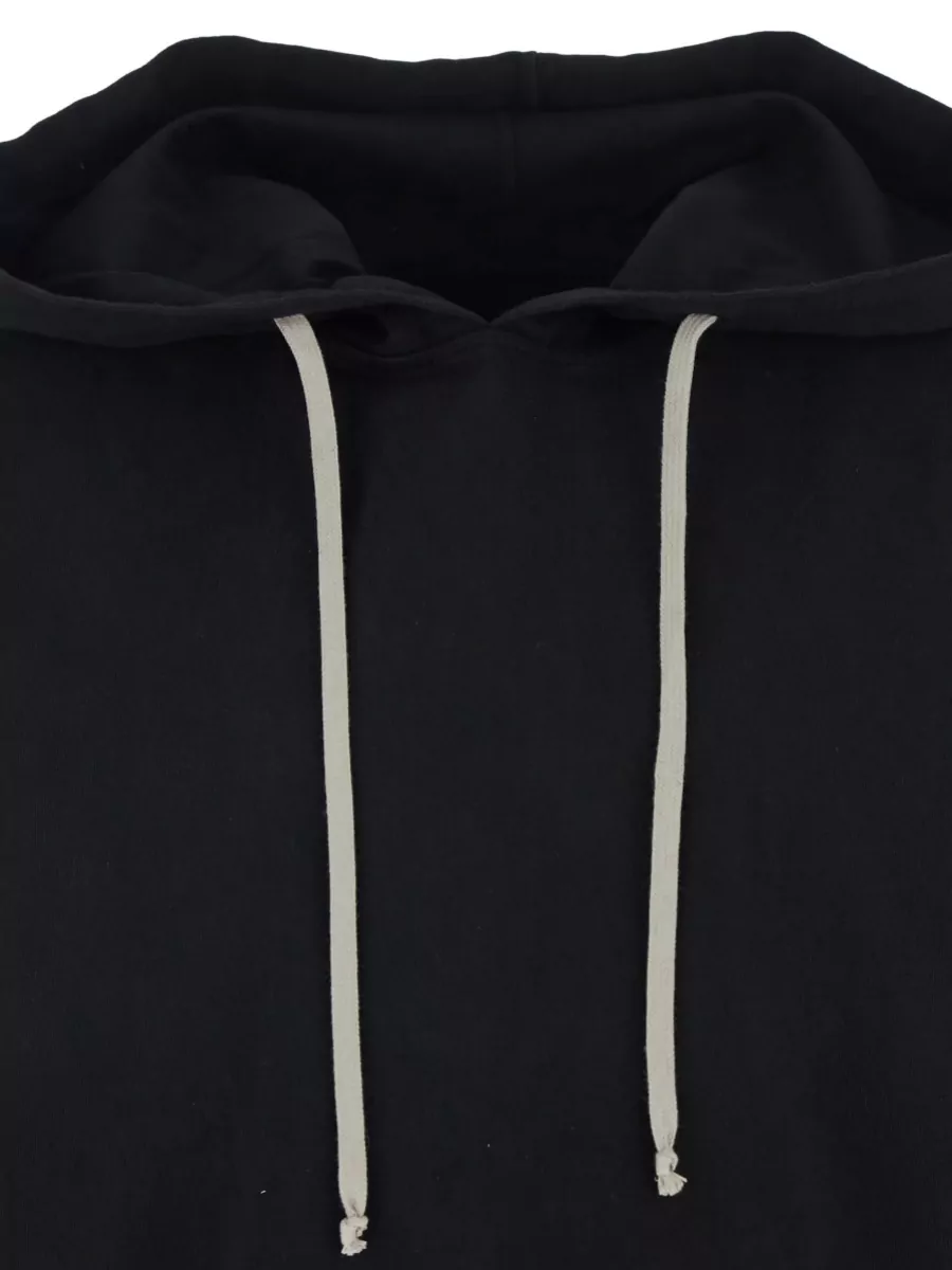 Rick Owens Drkshdw Cotton Sleeveless Hooded Sweatshirt