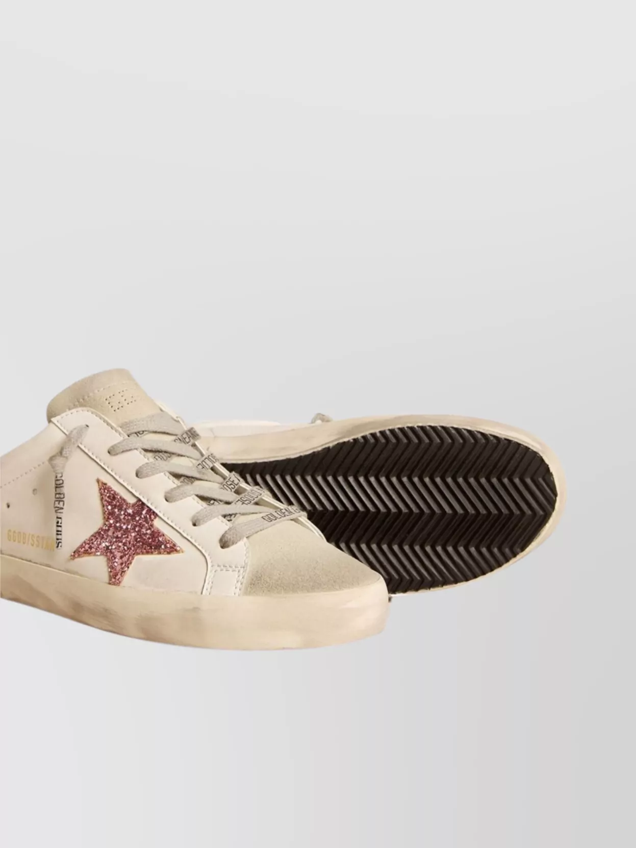 Golden Goose Low-Top Sneakers With Glitter Star Detail