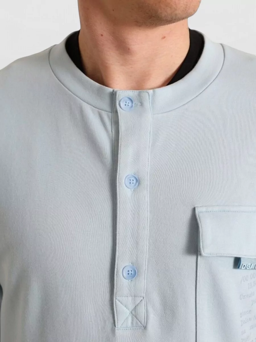 Dolce&Gabbana Cotton Henley Long-Sleeve Pullover Sweater