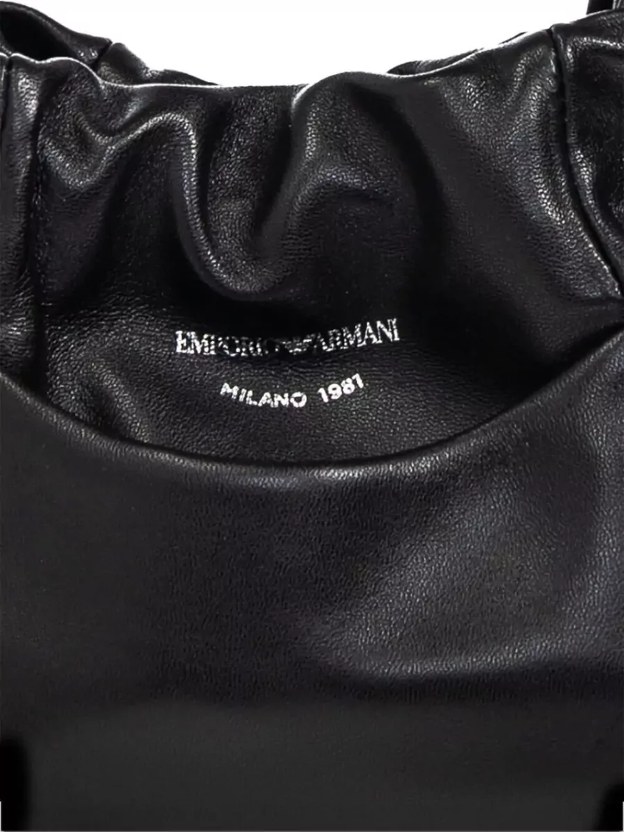 Emporio Armani Suede Shoulder Bag Long Strap