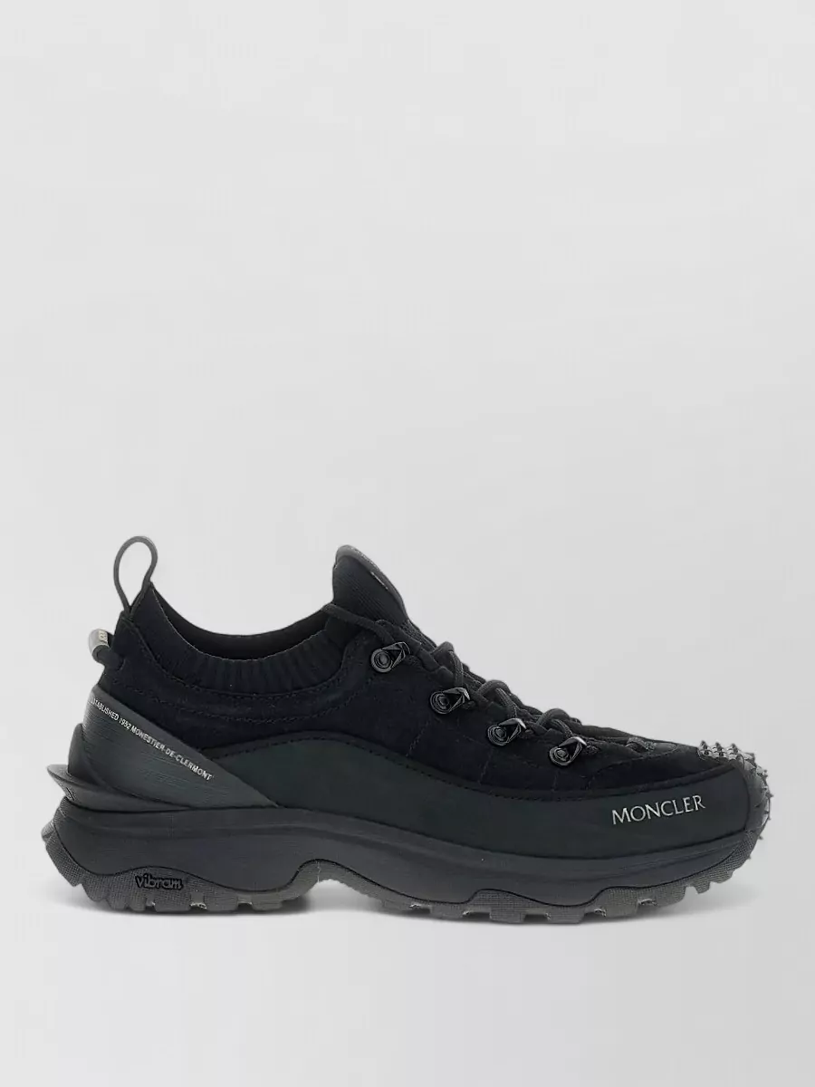 Moncler Suede Low-Top Sneakers