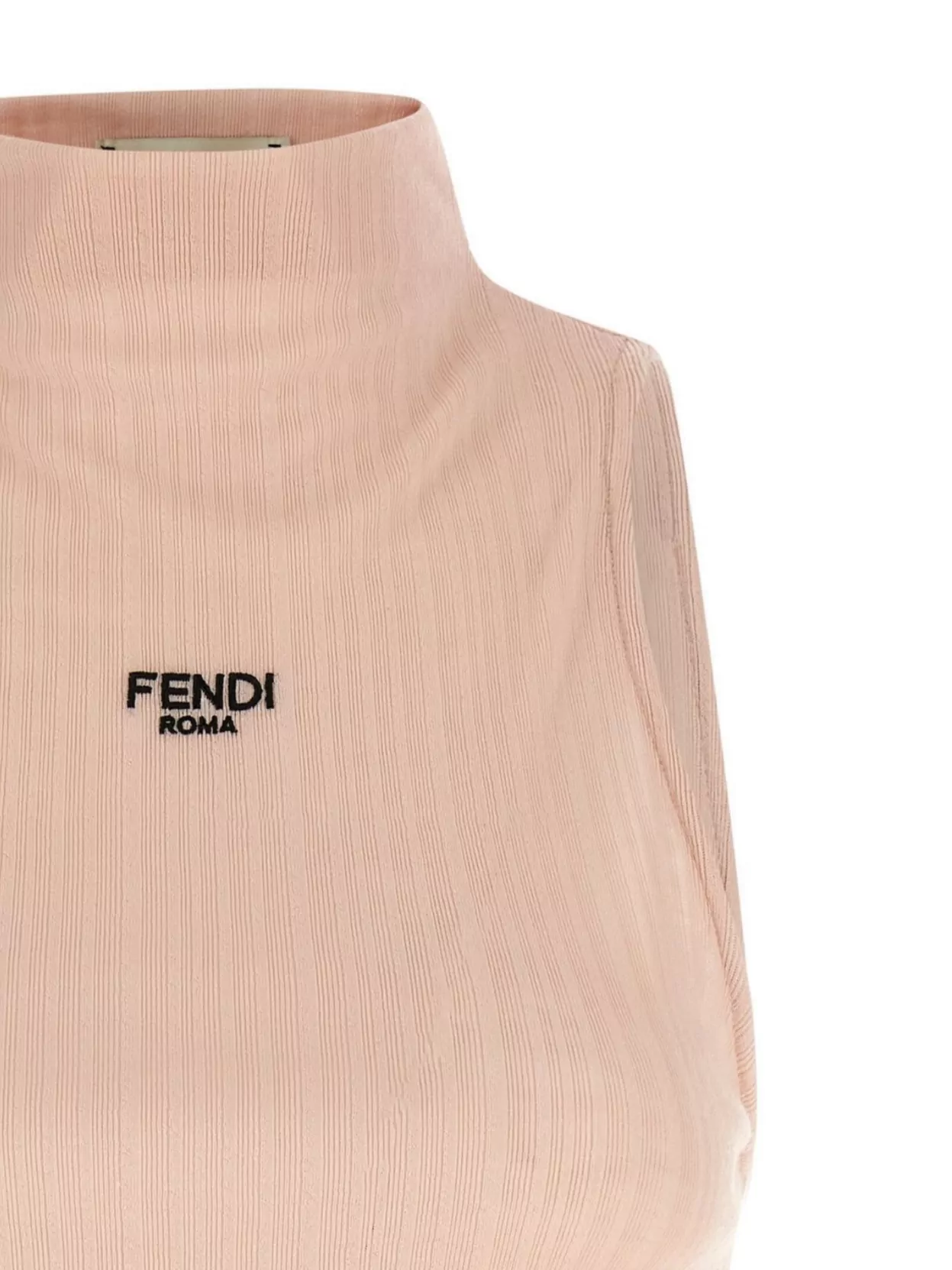 Fendi Cotton Top Finished With Ruffles