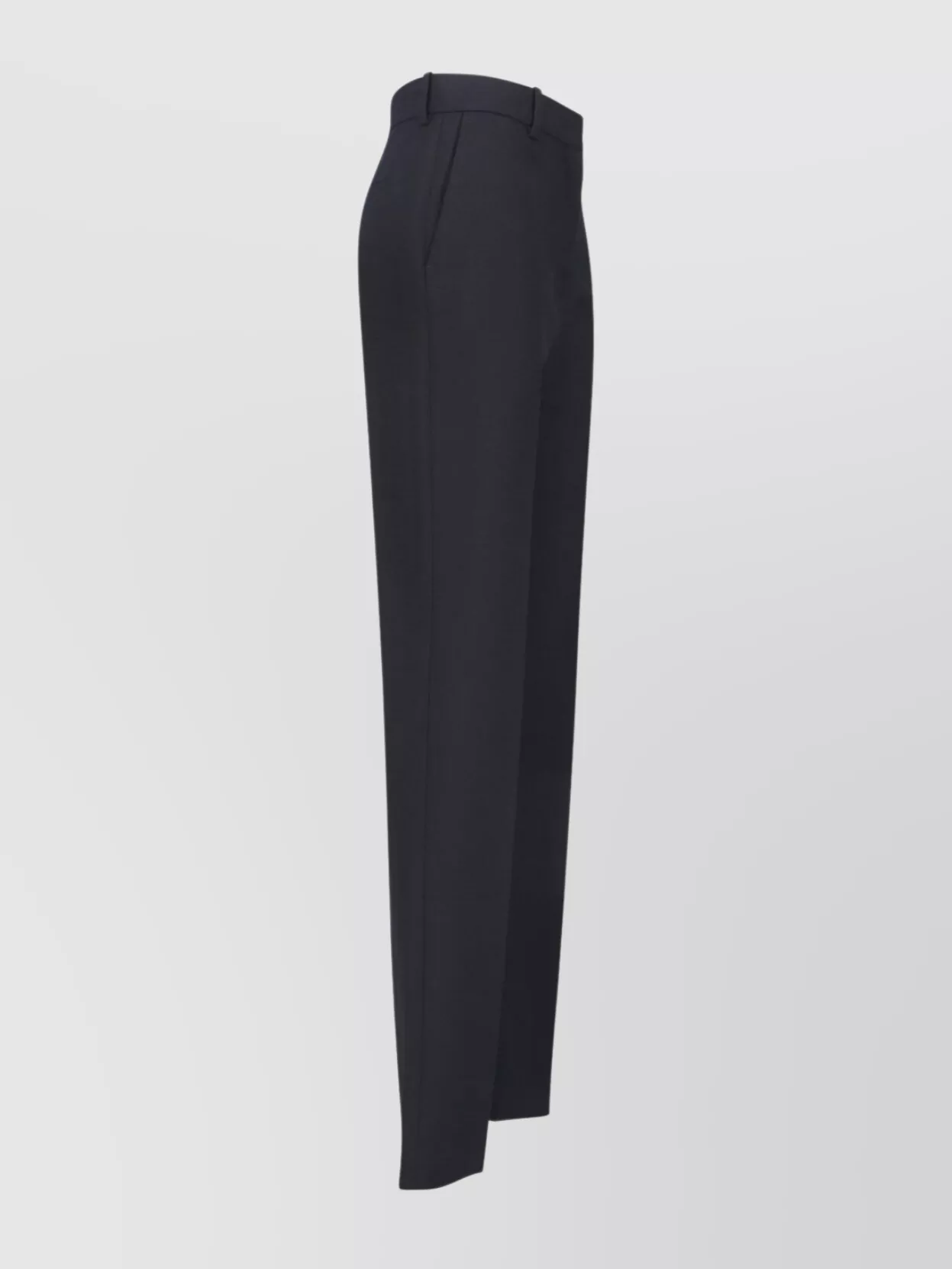 Calvin Klein Straight Leg Trousers With Belt Loops And Pockets In Black