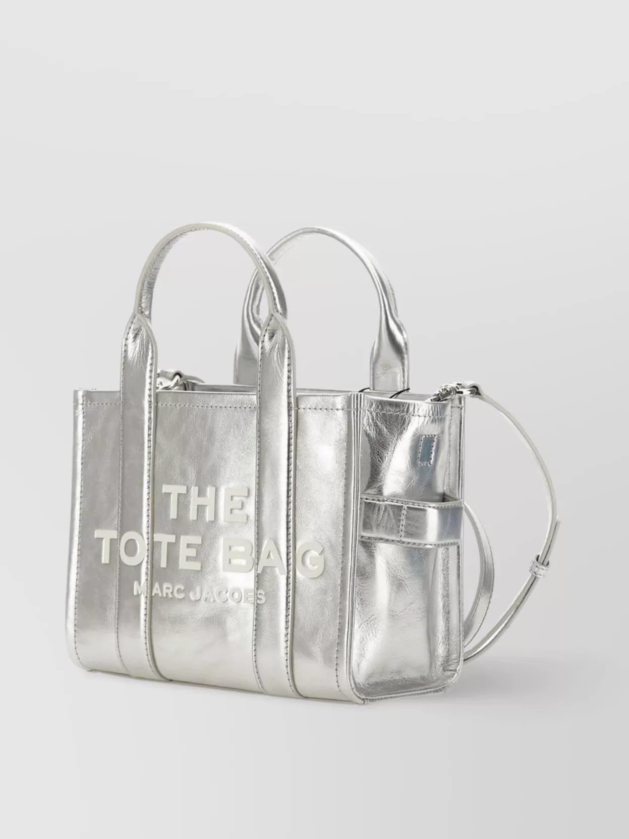 Marc Jacobs Small Metallic Leather Tote Bag
