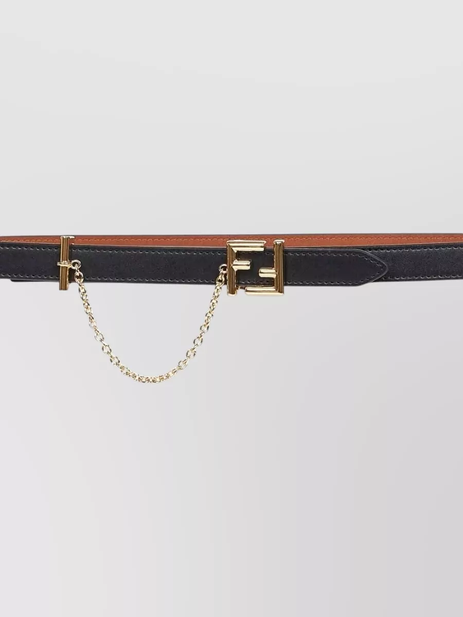Fendi Belt Chain Detail Two Tone Design